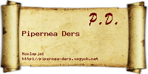 Pipernea Ders névjegykártya